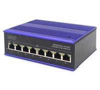 ASSMANN Electronic DN-651121 commutateur réseau Gigabit Ethernet (10/100/1000) Connexion Ethernet, supportant l'alimentation via ce port (PoE) Noir, Bleu