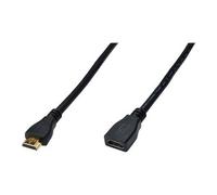 Digitus Câble d'extension HDMI High Speed 5 m Ethernet Full HD 60Hz contacts plaqués or noir