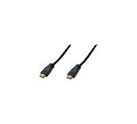 HDMI High Speed connection cable, type A, w/ amp. M/M, 15.0m, Full HD, gold, bl