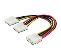 Câble Y Digitus ordinateur, lecteur, alimentation [1x Alimentation IDE mâle 4 pôles - 2x Alimentation IDE femelle 4 pôles] 0.20