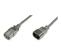 DIGITUS Rallonge pour câble de raccordement au Secteur - 1.8 m - C14 sur C13 - mâle/Femelle - H05VV-F3G - 0.75 mm².