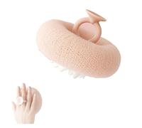 Associating Super Soft Sunflower Suction Cup Bath Ball, 2025 Upgrade 2-in-1 Sunflower Bath Ball, Exfoliating Bath Sponge Cleaning Brush(Pink)