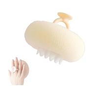 Associating Super Soft Sunflower Suction Cup Bath Ball, 2025 Upgrade 2-in-1 Sunflower Bath Ball, Exfoliating Bath Sponge Cleaning Brush(Off-white)