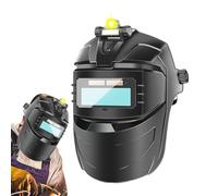 Assombrissement Automatique Cagoule de Soudage - Protection Faciale Anti-Éblouissement pour Soudeur | Protège-Vis Anti-Buée avec Harnais Réglable Portable pour Réparation Auto et Travail des Métaux