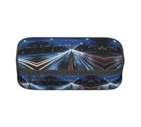ASSORT Grande trousse à crayons avec fermeture éclair - Belle vue nocturne - Pour bureau et université