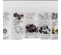 Assorted 250Pcs Tactile Push Button Micro Switches with Mechanism for