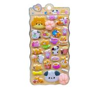 Assorted 3D Sticker Pack - Decorative Adhesive Decals, Raised Design Stickers for Laptops, Mini Pet Stickers, Kids Craft Decor with Textured Foam, Colorful Vinyl Sheets for Scrapbooks Cases Organizing