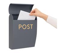 Assorted Collections Boîte aux Lettres Murale | Boîte aux Lettres résistante aux intempéries et Durable sans Serrure | Accès Facile et Installation Facile | Idéale pour la Maison et Le Bureau, Grise