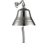 Assorted Collections Bar Home Pub Accessoires Sonnette à main - Sonnette de bar murale Décorations nautiques - Sonnette argentée unique avec sons forts et nets Idéal pour Noël, Réception, Pub 6 pouces