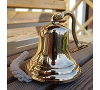 Assorted Collections Cloche en laiton Inscription Last Order Cloche de bateau à suspendre au mur Pub École Diner 15,2 cm