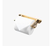 Assorted Collections Porte-Rouleau de Papier Toilette Mural - Style Simple pour Salle de Bain - Porte-Rouleau de Papier Toilette Fantaisie en Laiton Massif avec matériel Inclus (doré)
