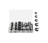 Assorted Steel Rubberized Cable Clamps Cable Management set Multipurpose Wire Clamps set for Professional Cable Handling
