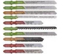Assortiment 10 lame scie sauteuse bois métal multi matériaux carrelage accroche en T SCID