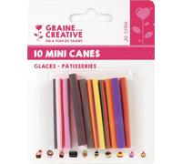 Tranches de canes mini mini glaces patisseries - graine créative Multicolore - assort. G