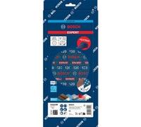 Assortiment 110 Abrasifs EXPERT O780 125 + 1 Casquette - Ø125 mm - BOSCH - 061599766T