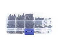 Assortiment 250PCS Entretoises Hexagonales Nylon M3, Vis Béquilles, Écrous, Isolants - Résistants Acide et Alcali, Montage Circuit Imprimé, Usage Électronique Durable (M2 Single-Pass-C-Modell)
