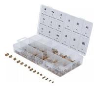 assortiment 330 inserts filetes en laiton m2/m3/m4/m5 pour plastiques - Bgs Technic G