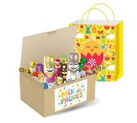 Assortiment 750g petits Chocolats de Pâques + Sac cadeau | Kinder Schokobons, Papillotes Revillon, Petits Moulages et Oeufs