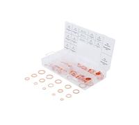 assortiment bgs de bagues, rondelles, 150 joints d'etancheite cuivre -