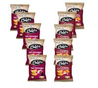 ASSORTIMENT Chips BRET'S - 10 Paquets : Chips Cheddar Oignons de Roscoff (5 x 125 gr) + Chips Saveur Sel & Vinaigre (5 x 125 gr)