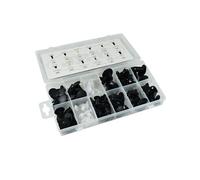 ASSORTIMENT CLIPS EN PLASTIQUE UNIVERSEL COFFRET 128 PIECES