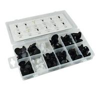 ASSORTIMENT CLIPS EN PLASTIQUE UNIVERSEL COFFRET 128 PIECES