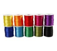 Assortiment Cordon satin 2 mm 50 m 10 pcs G