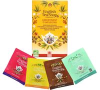 Assortiment D`Infusions Bio-Rooibos,Fruits Rouges,Menthe,Citronnelle,Agrumes,Gingembre-Boîte De 20 Sachets De Tisanes