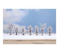 Assortiment d'arbres arbres d'hiver NOCH 25075 80 à 100 mm blanc neige 7 pc(s)
