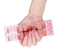 Assortiment d'autocollants pour ongles en Gel français, 1 ensemble, sans danger pour la peau sensible