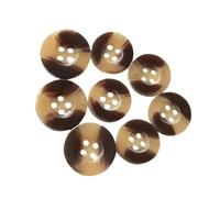 Assortiment de 10 boutons en résine de 11,5mm à 25mm, Couleur 2, 12,5mm