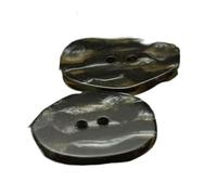 Assortiment de 10 boutons en résine de 24 x 18mm à 30 x 24mm, Noir 2, 30x24mm 10 pièces