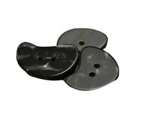 Assortiment de 10 boutons en résine de 24 x 18mm à 30 x 24mm, Noir 3, 25x18,5mm 10 pièces