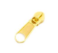 Assortiment de 10 curseurs de fermeture éclair, tailles 3 à 10, avec tirette simple ou double, pour la réparation de vêtements et de tentes.,Single d'or,N° 10
