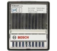 Jeu de 10 lames de scie BOSCH Robust Line Metal Expert, avec tige TT 118 G ; T118A ; T 118 B ; T 118 EOF ; T 118 AF ; T 118BF; T 118 GFS ; T 227 D ; T 127 D ; T123X2607010541