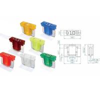 ASSORTIMENT DE 100 MICRO FUSIBLES LOW PROFILE DE 5 à 30 Amp.
