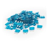 Assortiment de 100 pièces de fusible de lame de voiture bleu moyen 15A for camion Câblage de protection