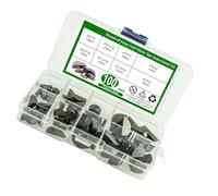 Assortiment de 100 pièces en acier au carbone - Demi-arbre métrique - Fixations mécaniques Woodruff