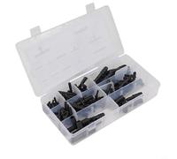 Assortiment de 113 raccords pour aspirateur automobile avec étui de rangement pour l'entretien et le remplacement de la voiture