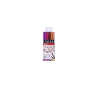 APLI Marqueurs aquarellables 18063 – Lot 12 double pointe 1 mm / pinceau 1–4 mm couleurs classiques