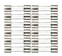 Assortiment de 12 fusibles en verre assortis offrant à la fois des caractéristiques de fusible rapide et lent, 5 x 20 mm 125/250 V 32 mA à 20 A pour prise secteur appareils électroménagers