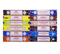 Assortiment de 12 parfums d'encens Satya (Pack 3)