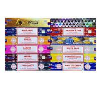Assortiment de 12 parfums d'encens Satya (Pack 4)