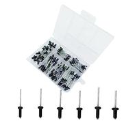 Assortiment de 120 rivets aveugles en aluminium M2.4-M4 - Kit de finition de cuisson pour bricolage - Instruments automobiles et meubles