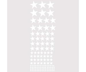 Assortiment de 122 Gommettes autocollantes en forme d'étoiles - Blanc, Assortiment