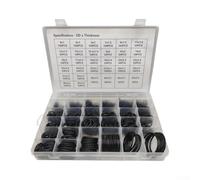 Assortiment de 1225 joints toriques en nitrile métrique | 1225 pièces, 32 tailles métriques, caoutchouc nitrile, haute pression, pour l'industrie et la maison
