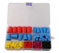 Assortiment de 125 cônes coniques en caoutchouc de silicone pour boucher les trous pendant la peinture, l'huile, le revêtement et la pulvérisation, cônes d'étanchéité réutilisables Compat