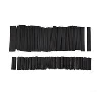 Assortiment de 127 gaines thermorétractables en polyoléfine doublées noires résistantes aux intempéries pour réparations électriques