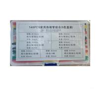 Assortiment de 140/780/800 manchons thermorétractables pour protection de fil de câble, manchons isolés en caoutchouc avec rapport d'expansion élevé, ignifuges (140 pièces)