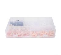 Assortiment de 140 clips de fixation de conduite de carburant pour Ford | Attaches en nylon de 1,6 cm, 7 tailles dans une boîte en plastique, kit de pièces de moulures extérieures de qualité